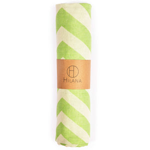 Mersin Chevron Towel / Blanket  - Green